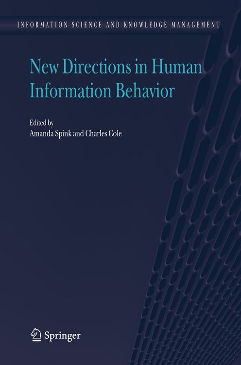 Produktbild: New Directions in Human Information Behavior