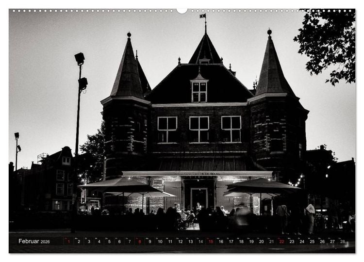 Produktbild: Ein Blick auf Amsterdam (hochwertiger Premium Wandkalender 2026 DIN A2 quer), Kunstdruck in Hochglanz