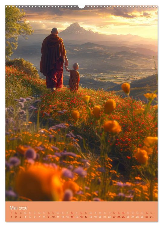 Produktbild: Meditative Stille (Wandkalender 2026 DIN A2 hoch), CALVENDO Monatskalender