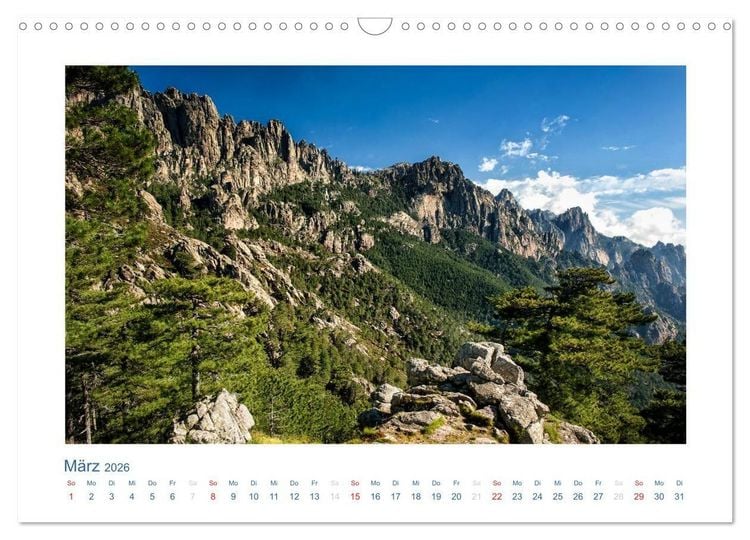 Produktbild: Korsika 2026 (Wandkalender 2026 DIN A3 quer), CALVENDO Monatskalender