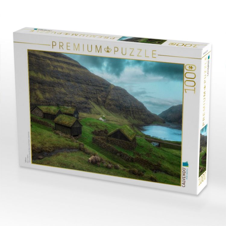 Produktbild: CALVENDO Puzzle Saksun | 1000 Teile Lege-Gr&ouml;&szlig;e 64x48cm Foto-Puzzle f&uuml;r gl&uuml;ckliche Stunden