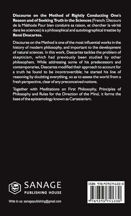 Produktbild: Discourse on the Method of Rightly Conducting the Reason And Seeking Truth in the Sciences