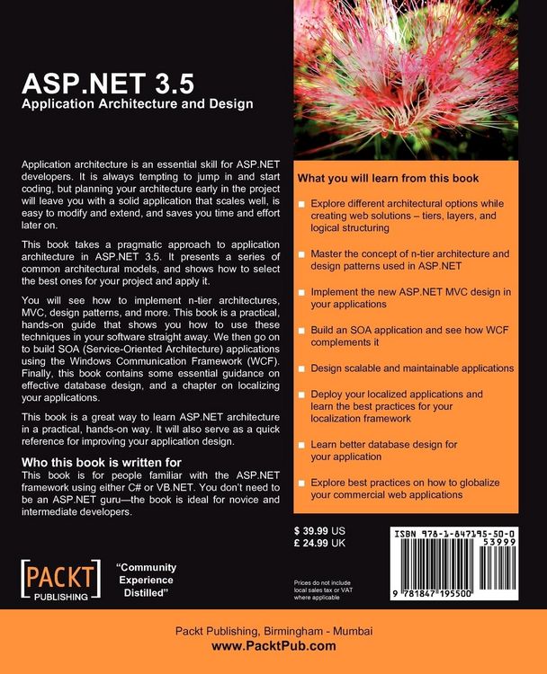 Produktbild: ASP.NET 3.5 Application Architecture and Design