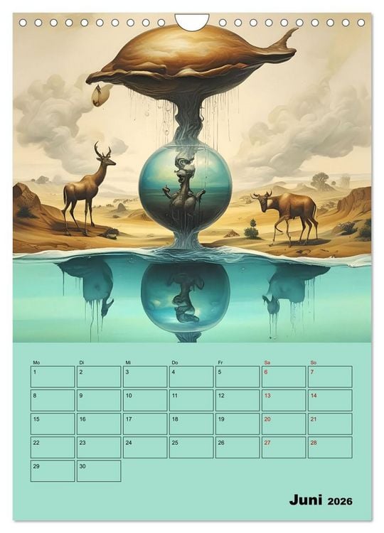 Produktbild: Surreale Fantasiewelten (Wandkalender 2026 DIN A4 hoch), CALVENDO Monatskalender