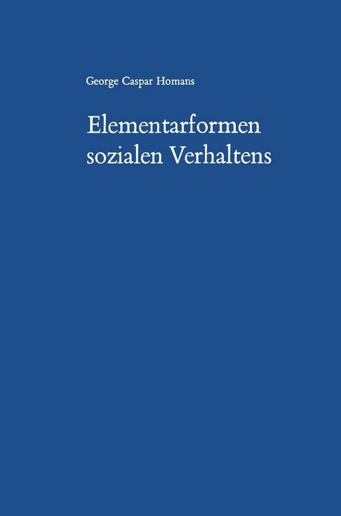 Produktbild: Elementarformen sozialen Verhaltens