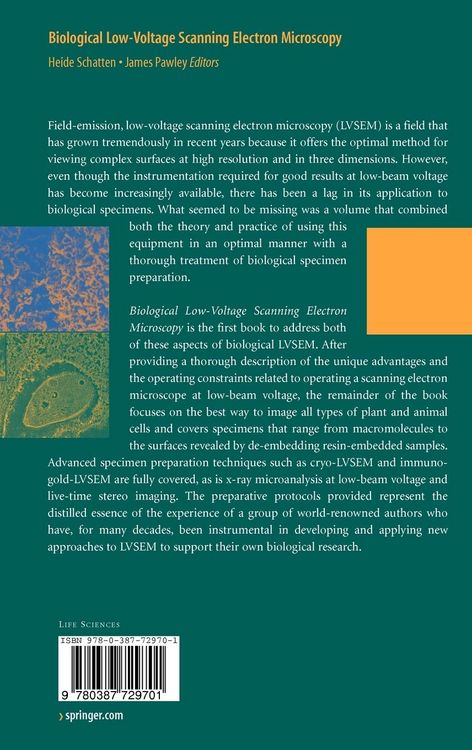 Produktbild: Biological Low-Voltage Scanning Electron Microscopy
