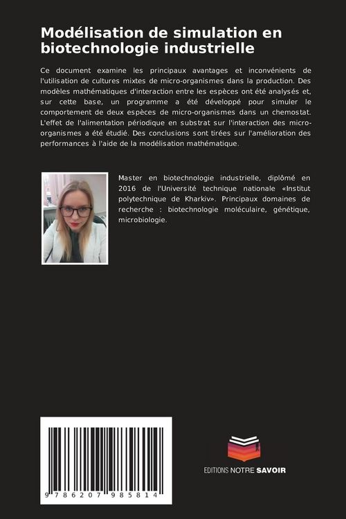 Produktbild: Mod&eacute;lisation de simulation en biotechnologie industrielle