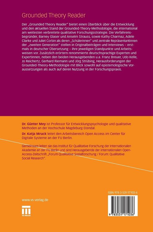 Produktbild: Grounded Theory Reader