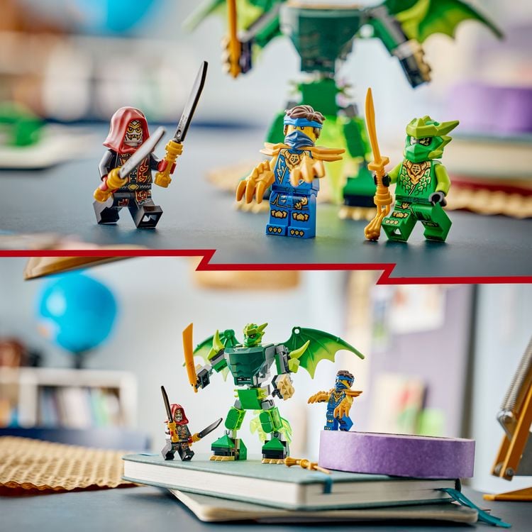 Produktbild: LEGO NINJAGO 71862 Lloyds Drachen-Mech Battle Set, Spielset mit Actionfigur und 3 Minifiguren