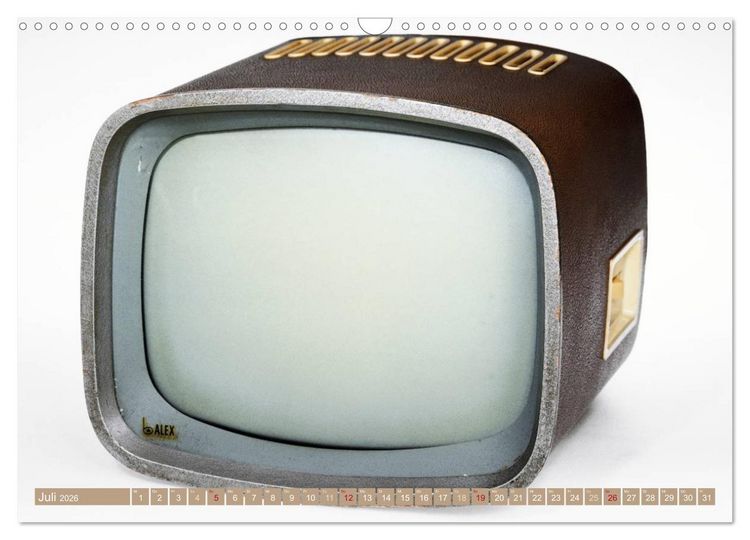 Produktbild: Fernseher der 1950er bis 70er Jahre: In die R&ouml;hre geguckt (Wandkalender 2026 DIN A3 quer), CALVENDO Monatskalender