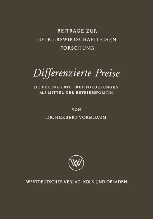 Produktbild: Differenzierte Preise