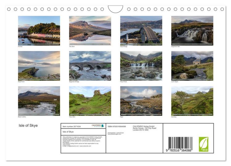 Produktbild: Isle of Skye (Wall Calendar 2026 DIN A4 landscape), CALVENDO 12 Month Wall Calendar