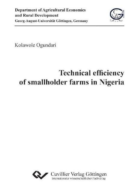 Produktbild: Technical efficiency of smallholder farms in Nigeria