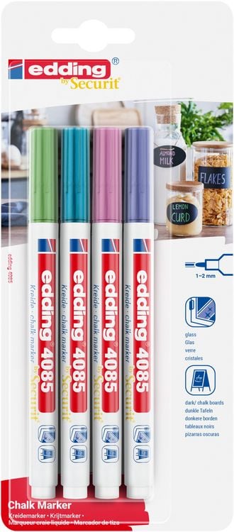 Produktbild: Edding Kreidemarker 4085 metallic 4er Set