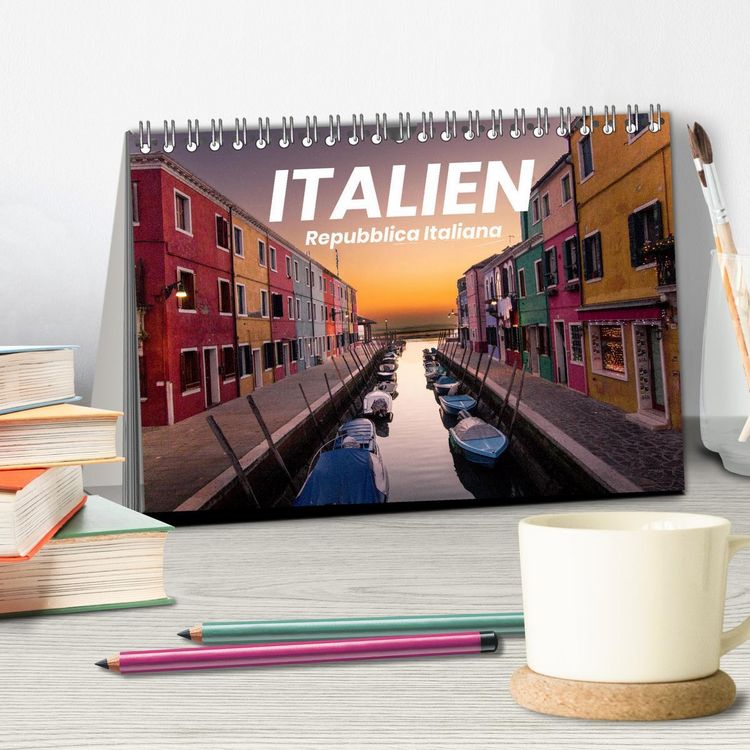 Produktbild: Italien - einzigartige Motive (Tischkalender 2026 DIN A5 quer), CALVENDO Monatskalender