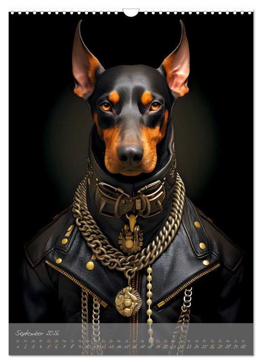 Produktbild: CHARAKTIERE Hunde mit Profil (Wandkalender 2026 DIN A3 hoch), CALVENDO Monatskalender