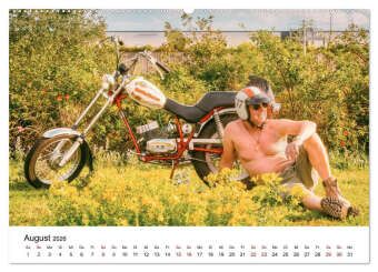 Produktbild: Echte M&auml;nner, coole Mopeds (Wandkalender 2026 DIN A2 quer), CALVENDO Monatskalender