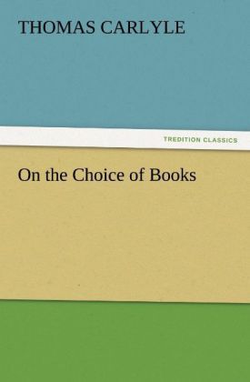 Produktbild: On the Choice of Books