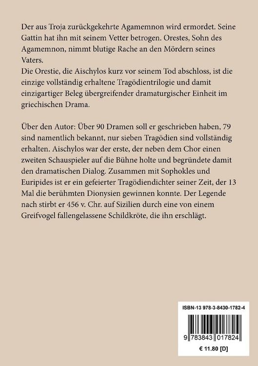 Produktbild: Die Orestie