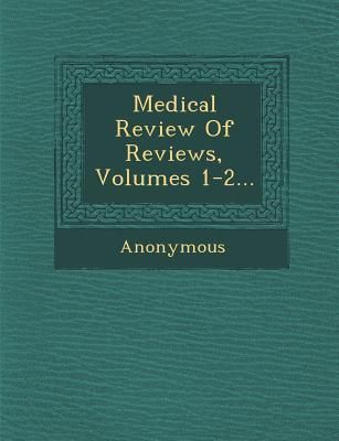 Produktbild: Medical Review of Reviews, Volumes 1-2...