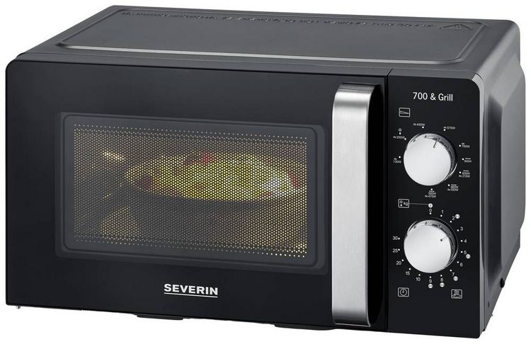 Produktbild: Severin 7781 Mikrowelle Schwarz 700W Timerfunktion, Grillfunktion