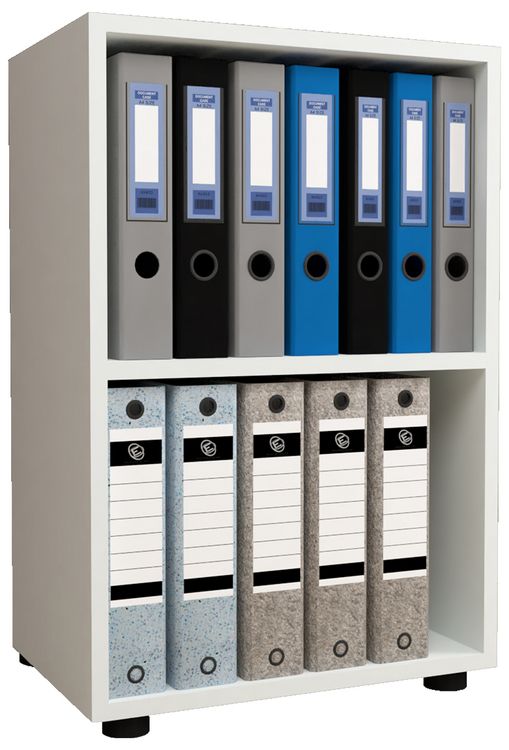 Produktbild: Holz B&uuml;ro Regal B&uuml;cher Ordner Aktenregal Ulas 2f