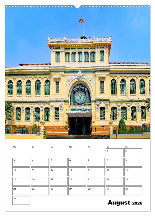 Produktbild: Ho-Chi-Minh-Stadt - die sch&ouml;nsten Sehensw&uuml;rdigkeiten (Wandkalender 2026 DIN A2 hoch), CALVENDO Monatskalender