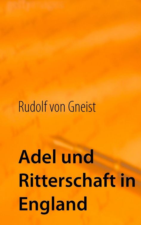 Produktbild: Adel und Ritterschaft in England