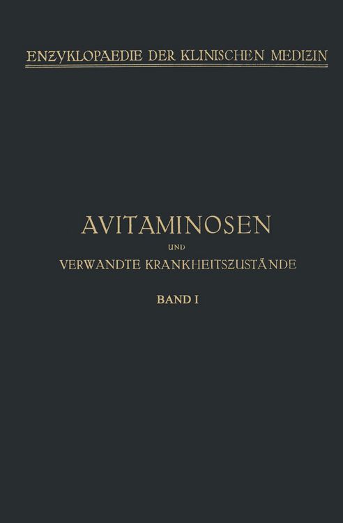 Produktbild: Avitaminosen und verwandte Krankheitszust&auml;nde