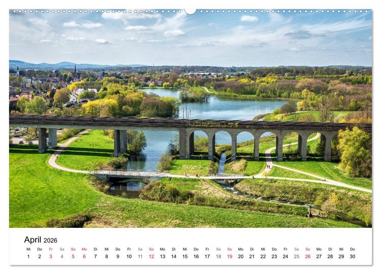 Produktbild: BIELEFELD aus der Vogelperspektive (Wandkalender 2026 DIN A2 quer), CALVENDO Monatskalender