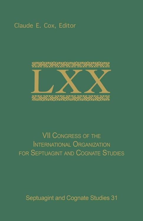 Produktbild: VII Congress of the International Organization for Septuagint and Cognate Studies
