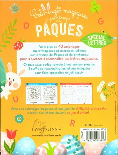 Produktbild: Mes coloriages magiques du printemps et de P&acirc;ques : sp&eacute;cial lettres