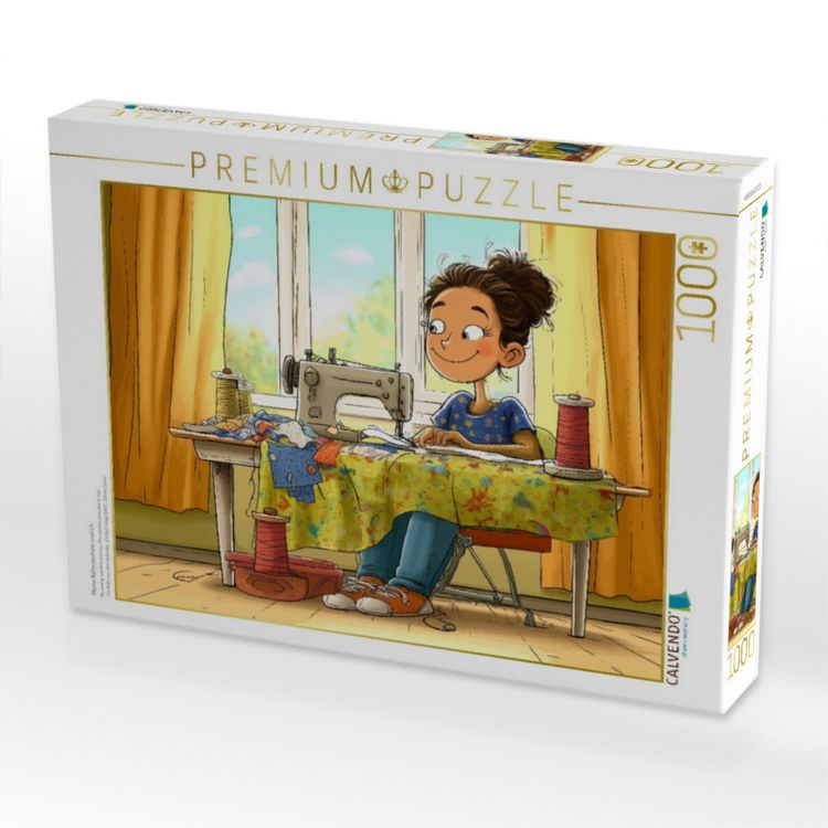 Produktbild: CALVENDO Puzzle Meine N&auml;hmaschine und ich | 1000 Teile Lege-Gr&ouml;&szlig;e 64x48cm Foto-Puzzle f&uuml;r gl&uuml;ckliche Stunden