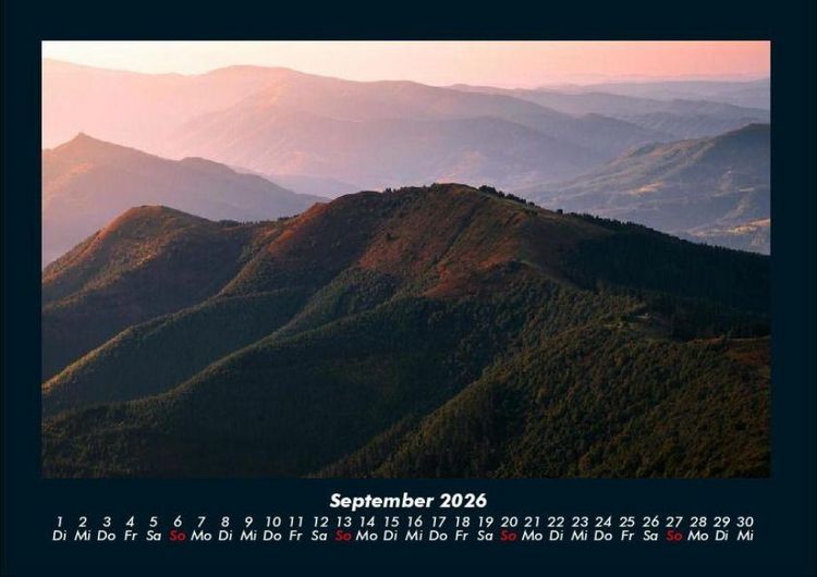 Produktbild: Landschaftskalender 2026 Fotokalender DIN A4