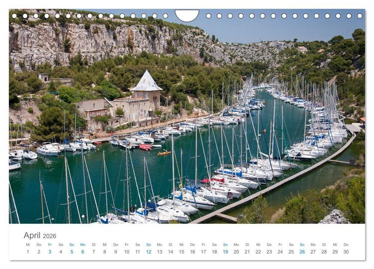 Produktbild: Cassis und die Calanques (Wandkalender 2026 DIN A4 quer), CALVENDO Monatskalender