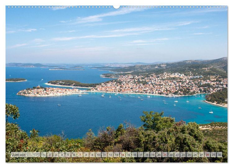 Produktbild: Kroatien - Zauberhaftes &Scaron;ibenik-Knin (hochwertiger Premium Wandkalender 2026 DIN A2 quer), Kunstdruck in Hochglanz