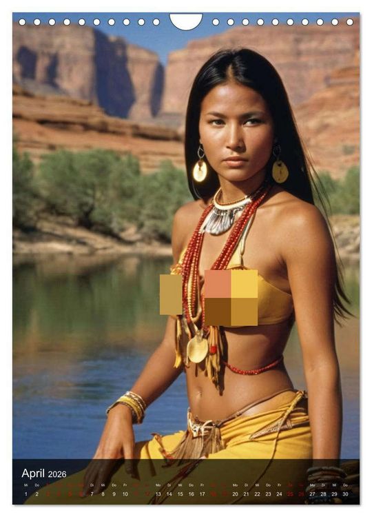 Produktbild: Native American Girls (Wandkalender 2026 DIN A4 hoch), CALVENDO Monatskalender