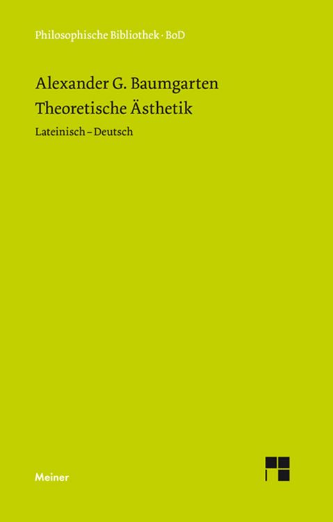 Produktbild: Theoretische &Auml;sthetik