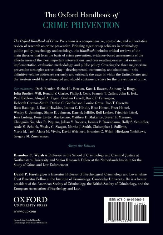 Produktbild: The Oxford Handbook of Crime Prevention