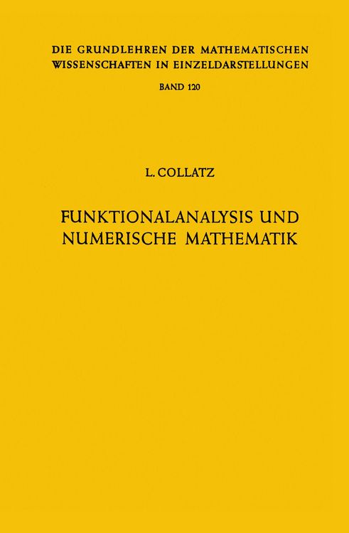 Produktbild: Funktionalanalysis und Numerische Mathematik