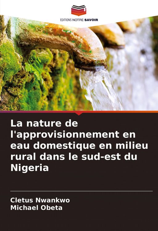Produktbild: La nature de l'approvisionnement en eau domestique en milieu rural dans le sud-est du Nigeria