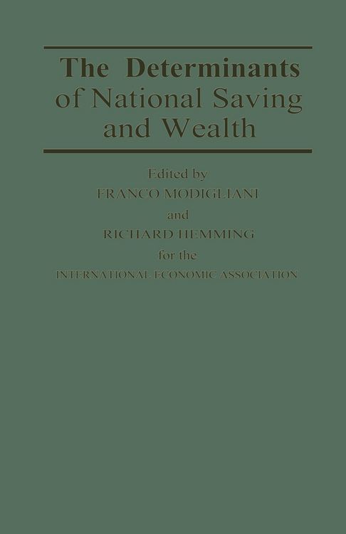 Produktbild: The Determinants of National Saving and Wealth