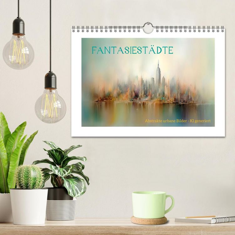 Produktbild: Fantasiest&auml;dte (Wandkalender 2026 DIN A4 quer), CALVENDO Monatskalender