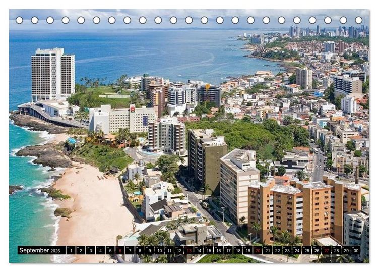 Produktbild: Brasilien. Sonne, Natur und Samba (Tischkalender 2026 DIN A5 quer), CALVENDO Monatskalender