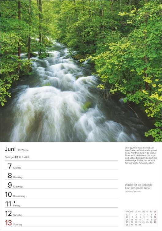 Produktbild: Natursch&auml;tze Deutschlands Wochenplaner 2027 - Eine Reise in 53 Bildern