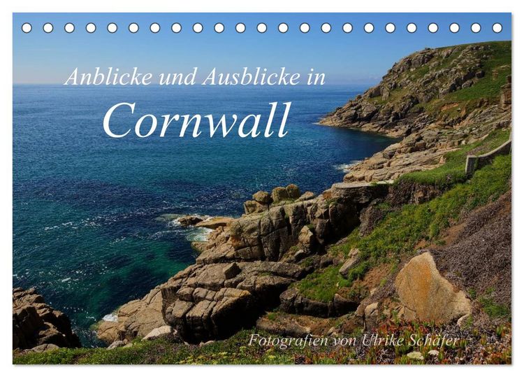 Produktbild: Anblicke und Ausblicke in Cornwall (Tischkalender 2026 DIN A5 quer), CALVENDO Monatskalender