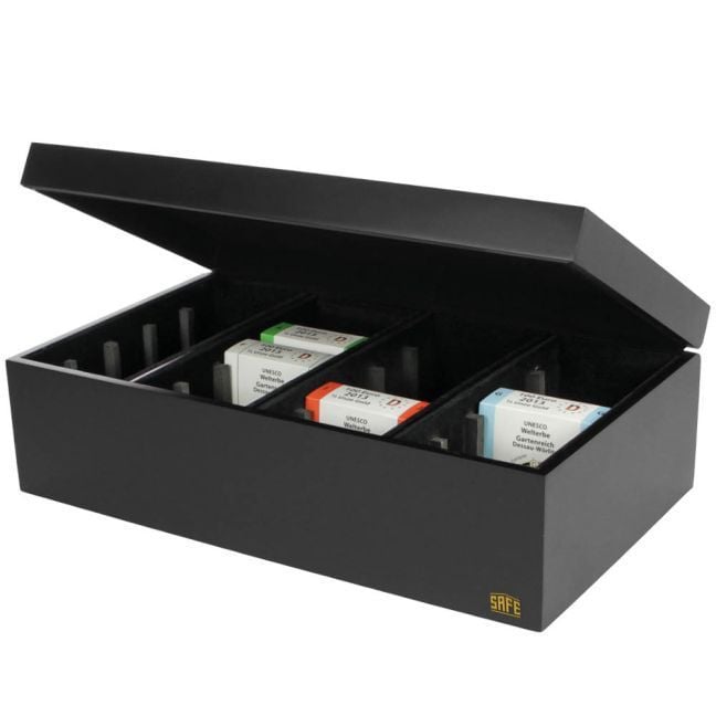 Produktbild: Holz-Schatulle f&uuml;r M&uuml;nzen-Etuis, schwarz