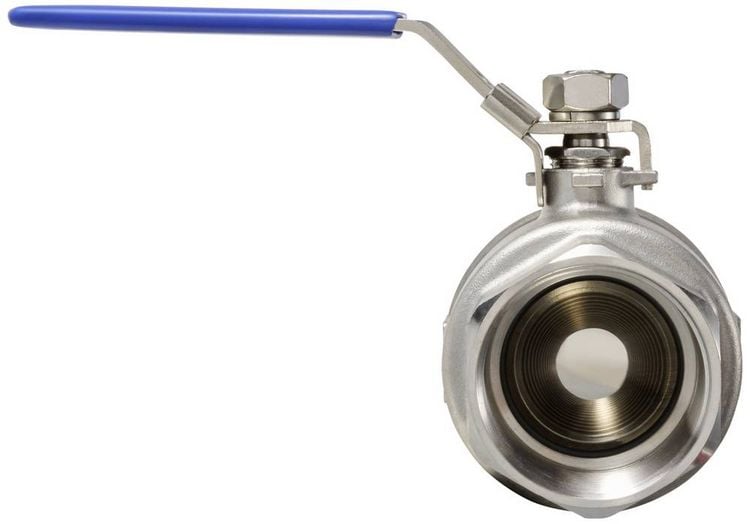 Produktbild: TRU COMPONENTS TC-2PC-DN50-316 TC-12770368 Standard-Kugelhahn Innengewinde: G2" 64 bar (max) 1 St.