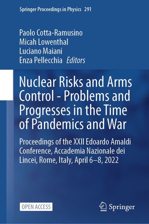 Produktbild: Nuclear Risks and Arms Control - Problems and Progresses in the Time of Pandemics and War