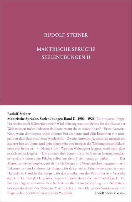 Bild vom Artikel Mantrische Sprüche. Seelenübungen II vom Autor Rudolf Steiner